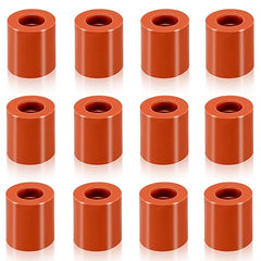 Agatige 12PCS 3D Printer Heat Bed Leveling Parts, 16mm 3D Printer Leveling Column Silicone Buffer 3D Printer Heat Bed Leveling Parts Leveling Spring Replacement Part for 3D printer TENLOG D3